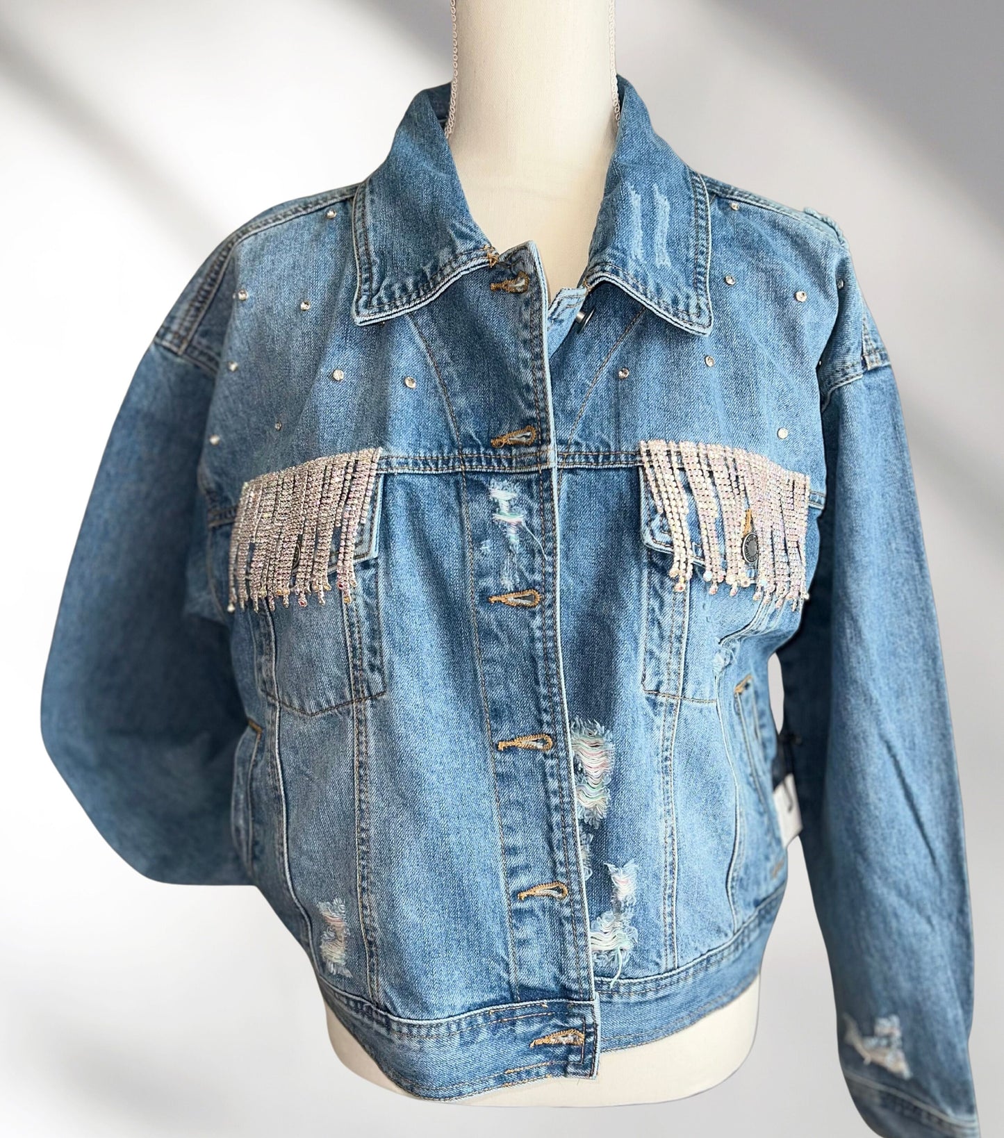Dance Mom Denim Jacket, Custom Dance Jacket, Dancer Jean Jacket, Personalized Denim Jacket, Dance Team Gift, Dance Coach Gift, Dancer Jacket