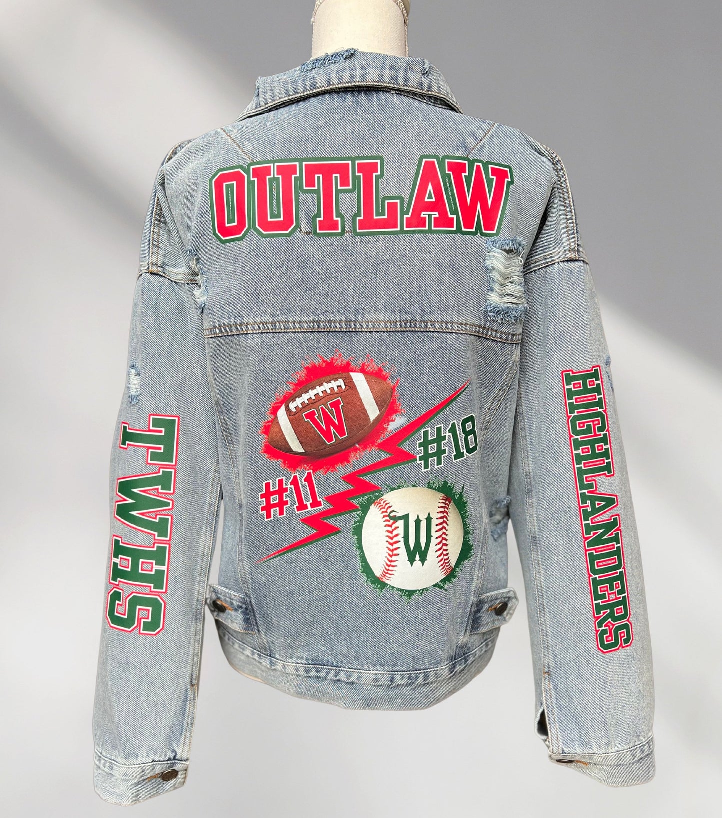 Custom Denim Jacket, Soccer Mom Denim Coat, Custom Jean Jacket, Baseball Mom Jacket, Personalized Team Jackets, Sports Mom Jacket, Team Gift