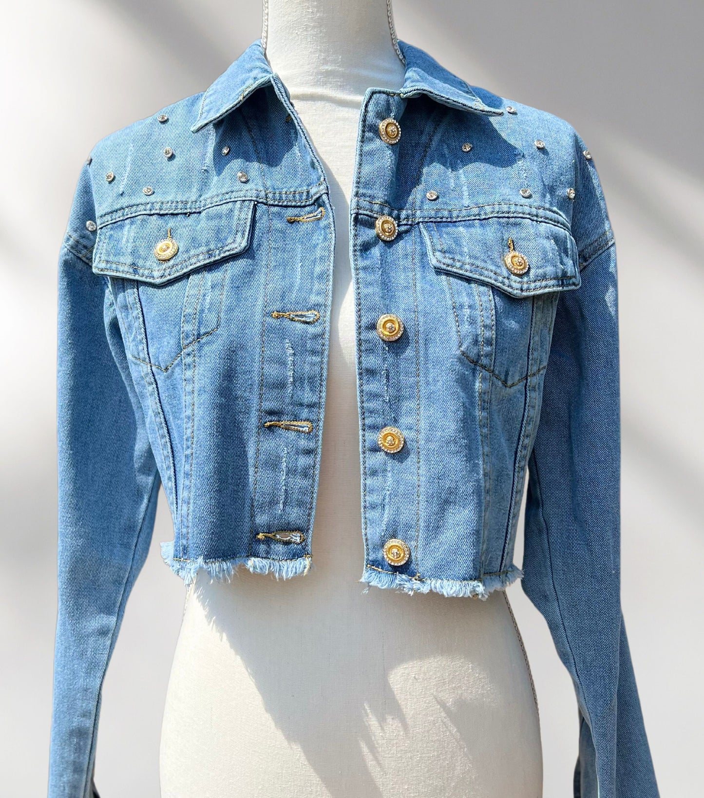 Custom Cheer Mom Denim Jacket