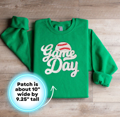 Baseball Game Day Patch Sweatshirt