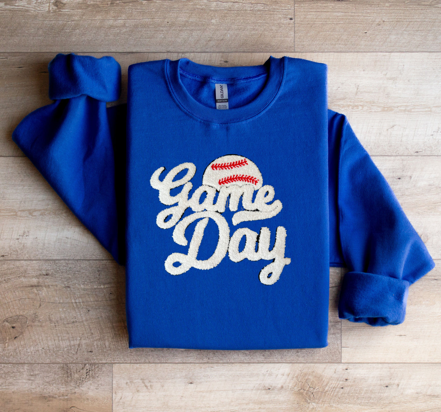 Baseball Game Day Patch Sweatshirt