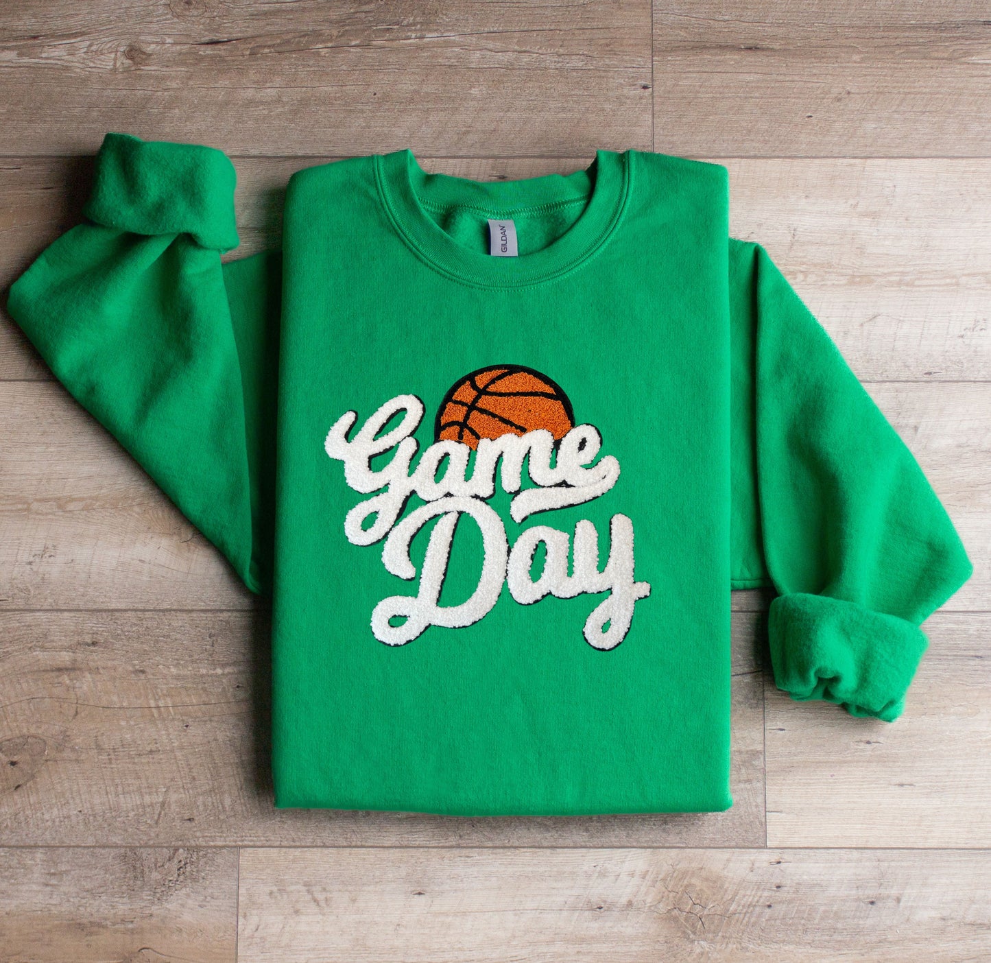 Basketball Game Day Patch Sweatshirt