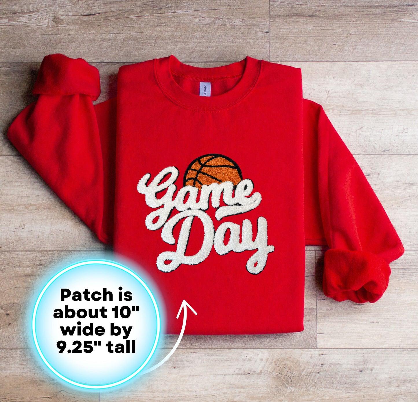 Basketball Game Day Patch Sweatshirt