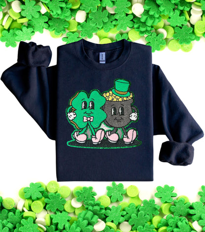 St Patrick's Day Glitter Sweatshirt