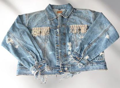 Dance Mom Denim Jacket, Custom Dance Jacket, Dancer Jean Jacket, Personalized Denim Jacket, Dance Team Gift, Dance Coach Gift, Dancer Jacket