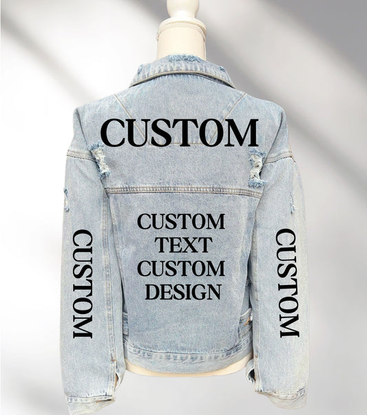 Custom Sports Denim Jacket