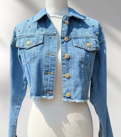 Custom Cheer Mom Denim Jacket
