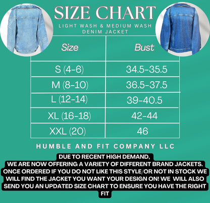 Custom Denim Jacket, Custom Jean Jacket, Personalized Team Jackets, Custom Sports Jacket, Football Mom Jacket, Sports Mom Jacket, Team Gifts