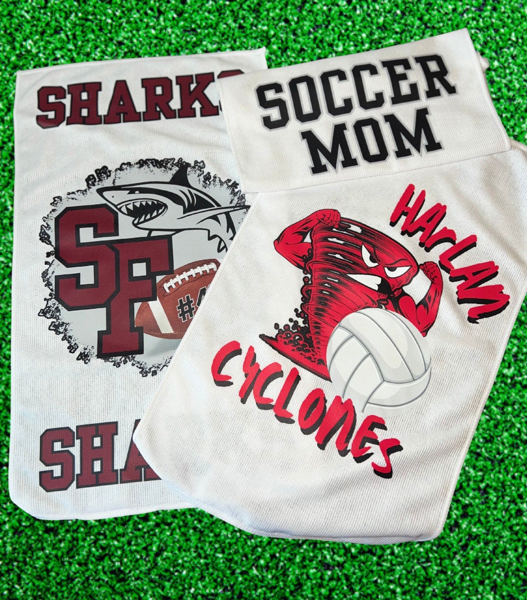 Custom Rally Towels, Football Mom Rally Towel, Sport Mom Spirt Towel, Mascot Team Towel, Gifts for Senior Year, Homecoming Week Towel,Spirit