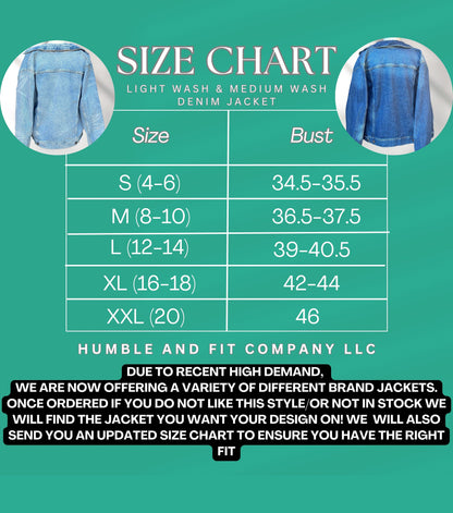 Cheer Mom Denim Jacket, Sport Mom Jean Jacket, Cheerleader Fan Denim Jacket, Highschool Jean Jacket,Custom Jean Jacket, Game Day Jean Outfit