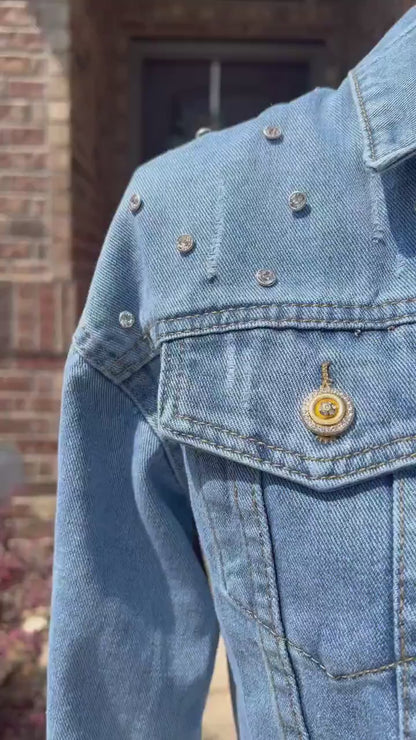 Custom Cheer Coach Denim Jacket, Cheer Mom Jean Jacket, Personalized Cheer Mom, Cheer Competition Jackets, Bling Dance Mom Jackets, Custom