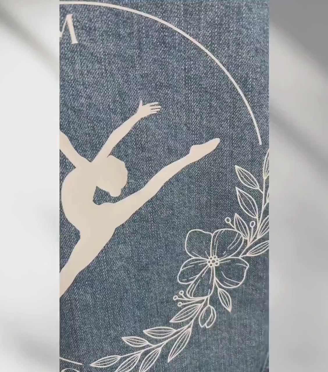 Dance Mom Denim Jacket, Custom Dance Jacket, Dancer Jean Jacket, Personalized Denim Jacket, Dance Team Gift, Dance Coach Gift, Dancer Jacket
